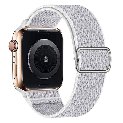 W Texture Nylon Strap For Apple Watch Series, 7 41mm / 6&SE&5&4 40mm / 3&2&1 38mm, 7 45mm / 6&SE&5&4 44mm / 3&2&1 42mm - DealBuddy