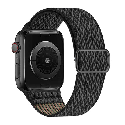 W Texture Nylon Strap For Apple Watch Series, 7 41mm / 6&SE&5&4 40mm / 3&2&1 38mm, 7 45mm / 6&SE&5&4 44mm / 3&2&1 42mm - DealBuddy
