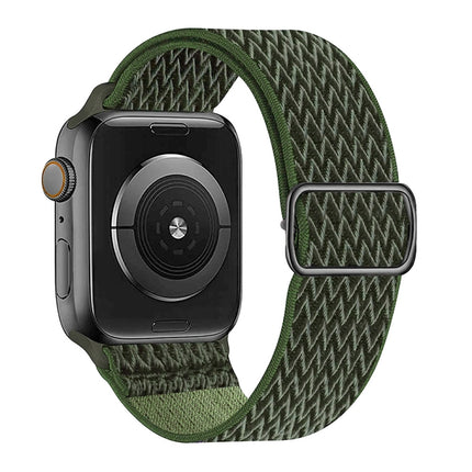 W Texture Nylon Strap For Apple Watch Series, 7 41mm / 6&SE&5&4 40mm / 3&2&1 38mm, 7 45mm / 6&SE&5&4 44mm / 3&2&1 42mm - DealBuddy