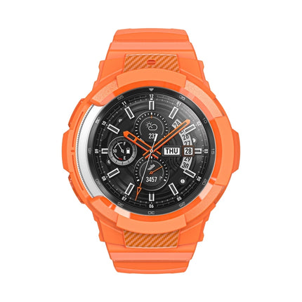 Carbon Fiber Sport Silicone Integrated Watchband, For Samsung Galaxy Watch4 Classic 42mm - DealBuddy