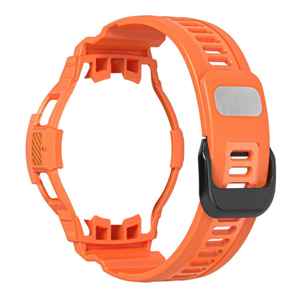 Carbon Fiber Sport Silicone Integrated Watchband, For Samsung Galaxy Watch4 Classic 42mm - DealBuddy