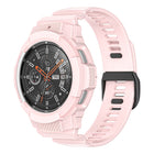 Carbon Fiber Sport Silicone Integrated Watchband, For Samsung Galaxy Watch4 Classic 42mm - DealBuddy