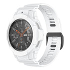 Carbon Fiber Sport Silicone Integrated Watchband, For Samsung Galaxy Watch4 Classic 42mm - DealBuddy