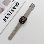 Oval Buckle Genuine Leather Strap For Apple Watch Series, 7 41mm / 6&SE&5&4 40mm / 3&2&1 38mm, 7 45mm / 6&SE&5&4 44mm / 3&2&1 42mm - DealBuddy
