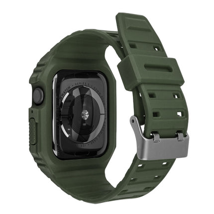 Two-color Integrated Watchband For Apple Watch Series, 7 41mm / 6&SE&5&4 40mm / 3&2&1 38mm, 7 45mm / 6&SE&5&4 44mm / 3&2&1 42mm - DealBuddy