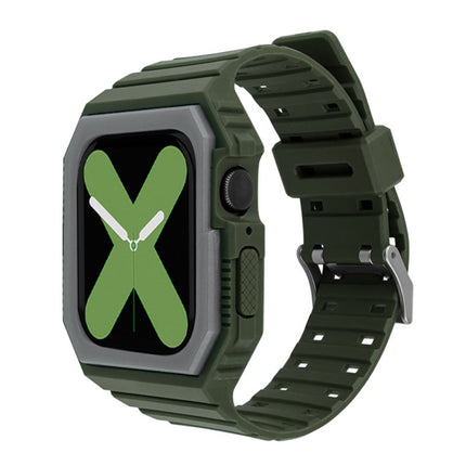 Two-color Integrated Watchband For Apple Watch Series, 7 41mm / 6&SE&5&4 40mm / 3&2&1 38mm, 7 45mm / 6&SE&5&4 44mm / 3&2&1 42mm - DealBuddy