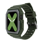 Two-color Integrated Watchband For Apple Watch Series, 7 41mm / 6&SE&5&4 40mm / 3&2&1 38mm, 7 45mm / 6&SE&5&4 44mm / 3&2&1 42mm - DealBuddy