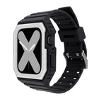 Two-color Integrated Watchband For Apple Watch Series, 7 41mm / 6&SE&5&4 40mm / 3&2&1 38mm, 7 45mm / 6&SE&5&4 44mm / 3&2&1 42mm - DealBuddy