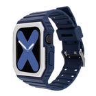 Two-color Integrated Watchband For Apple Watch Series, 7 41mm / 6&SE&5&4 40mm / 3&2&1 38mm, 7 45mm / 6&SE&5&4 44mm / 3&2&1 42mm - DealBuddy