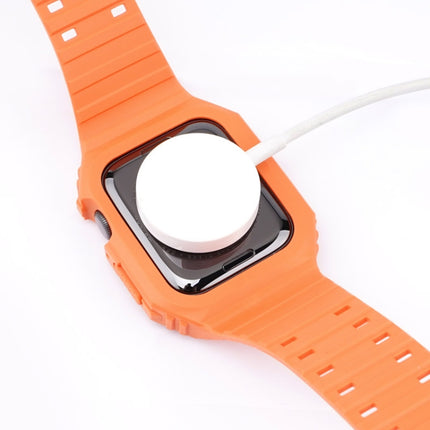 Two-color Integrated Watchband For Apple Watch Series, 7 41mm / 6&SE&5&4 40mm / 3&2&1 38mm, 7 45mm / 6&SE&5&4 44mm / 3&2&1 42mm - DealBuddy