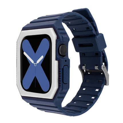 Two-color Integrated Watchband For Apple Watch Series, 7 41mm / 6&SE&5&4 40mm / 3&2&1 38mm, 7 45mm / 6&SE&5&4 44mm / 3&2&1 42mm - DealBuddy