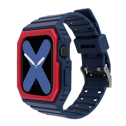 Two-color Integrated Watchband For Apple Watch Series, 7 41mm / 6&SE&5&4 40mm / 3&2&1 38mm, 7 45mm / 6&SE&5&4 44mm / 3&2&1 42mm - DealBuddy
