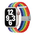 Vertical Texture Braided Watchband For Apple Watch Series, 7 41mm / 6&SE&5&4 40mm / 3&2&1 38mm, 7 45mm / 6&SE&5&4 44mm / 3&2&1 42mm - DealBuddy