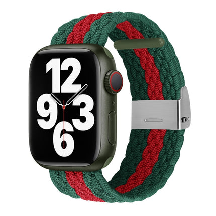 Vertical Texture Braided Watchband For Apple Watch Series, 7 41mm / 6&SE&5&4 40mm / 3&2&1 38mm, 7 45mm / 6&SE&5&4 44mm / 3&2&1 42mm - DealBuddy