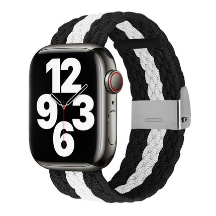 Vertical Texture Braided Watchband For Apple Watch Series, 7 41mm / 6&SE&5&4 40mm / 3&2&1 38mm, 7 45mm / 6&SE&5&4 44mm / 3&2&1 42mm - DealBuddy