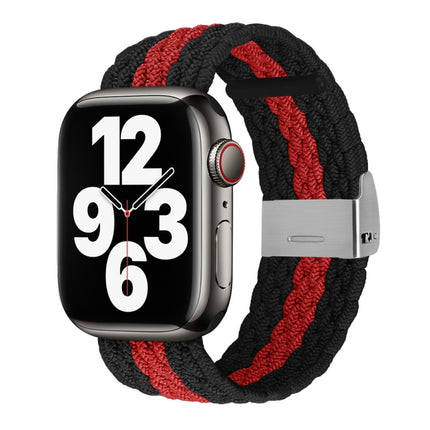 Vertical Texture Braided Watchband For Apple Watch Series, 7 41mm / 6&SE&5&4 40mm / 3&2&1 38mm, 7 45mm / 6&SE&5&4 44mm / 3&2&1 42mm - DealBuddy