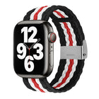 Vertical Texture Braided Watchband For Apple Watch Series, 7 41mm / 6&SE&5&4 40mm / 3&2&1 38mm, 7 45mm / 6&SE&5&4 44mm / 3&2&1 42mm - DealBuddy