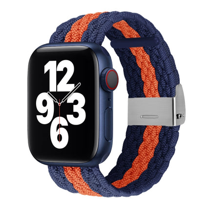 Vertical Texture Braided Watchband For Apple Watch Series, 7 41mm / 6&SE&5&4 40mm / 3&2&1 38mm, 7 45mm / 6&SE&5&4 44mm / 3&2&1 42mm - DealBuddy