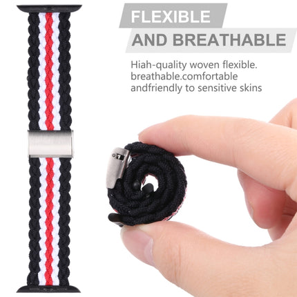Vertical Texture Braided Watchband For Apple Watch Series, 7 41mm / 6&SE&5&4 40mm / 3&2&1 38mm, 7 45mm / 6&SE&5&4 44mm / 3&2&1 42mm - DealBuddy