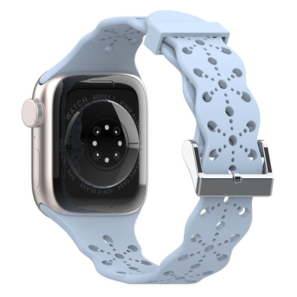 Lace Silicone Watchband For Apple Watch Series, 7 41mm / 6&SE&5&4 40mm / 3&2&1 38mm, 7 45mm / 6&SE&5&4 44mm / 3&2&1 42mm - DealBuddy