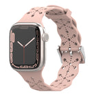 Lace Silicone Watchband For Apple Watch Series, 7 41mm / 6&SE&5&4 40mm / 3&2&1 38mm, 7 45mm / 6&SE&5&4 44mm / 3&2&1 42mm - DealBuddy