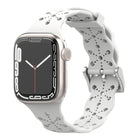 Lace Silicone Watchband For Apple Watch Series, 7 41mm / 6&SE&5&4 40mm / 3&2&1 38mm, 7 45mm / 6&SE&5&4 44mm / 3&2&1 42mm - DealBuddy