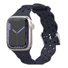Lace Silicone Watchband For Apple Watch Series, 7 41mm / 6&SE&5&4 40mm / 3&2&1 38mm, 7 45mm / 6&SE&5&4 44mm / 3&2&1 42mm - DealBuddy