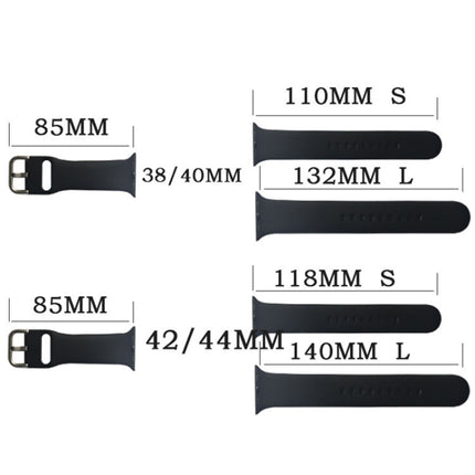 Silicone Watchband, Size: 118mm For Apple Watch Series 7 45mm / 6&SE&5&4 44mm / 3&2&1 42mm, Large Size - DealBuddy