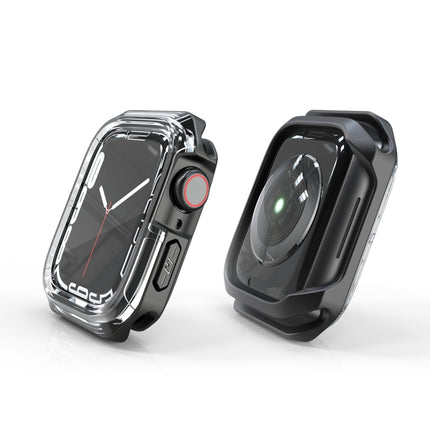 Transparent Two-color Armor Case, For Apple Watch Series 9 / 8 / 7 45mm, For Apple Watch Series 9 / 8 / 7 41mm, For Apple Watch Series 6 & SE & 5 & 4 44mm, For Apple Watch Series 6 & SE & 5 & 4 40mm - DealBuddy