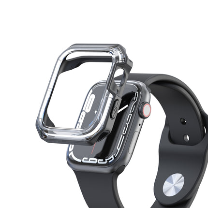 Transparent Two-color Armor Case, For Apple Watch Series 9 / 8 / 7 45mm, For Apple Watch Series 9 / 8 / 7 41mm, For Apple Watch Series 6 & SE & 5 & 4 44mm, For Apple Watch Series 6 & SE & 5 & 4 40mm - DealBuddy