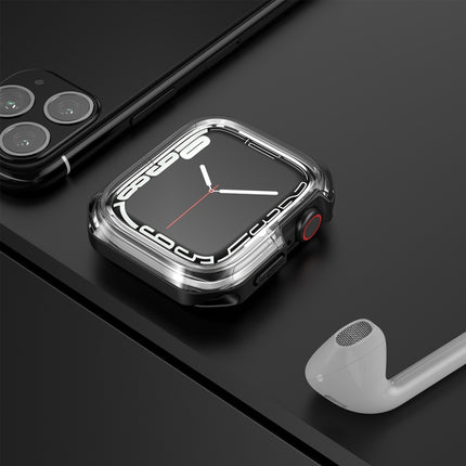Transparent Two-color Armor Case, For Apple Watch Series 9 / 8 / 7 45mm, For Apple Watch Series 9 / 8 / 7 41mm, For Apple Watch Series 6 & SE & 5 & 4 44mm, For Apple Watch Series 6 & SE & 5 & 4 40mm - DealBuddy