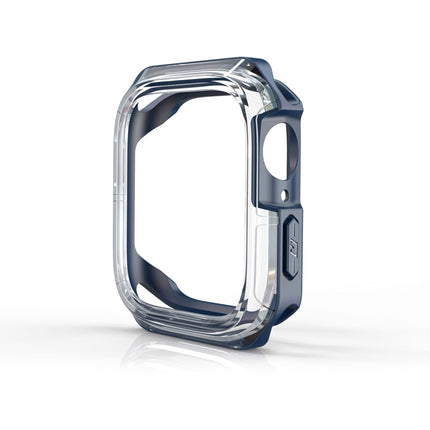 Transparent Two-color Armor Case, For Apple Watch Series 9 / 8 / 7 45mm, For Apple Watch Series 9 / 8 / 7 41mm, For Apple Watch Series 6 & SE & 5 & 4 44mm, For Apple Watch Series 6 & SE & 5 & 4 40mm - DealBuddy