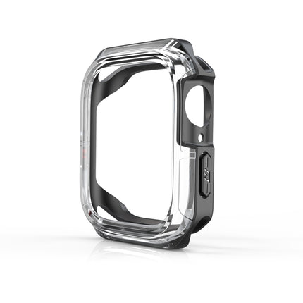 Transparent Two-color Armor Case, For Apple Watch Series 9 / 8 / 7 45mm, For Apple Watch Series 9 / 8 / 7 41mm, For Apple Watch Series 6 & SE & 5 & 4 44mm, For Apple Watch Series 6 & SE & 5 & 4 40mm - DealBuddy