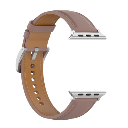 Genuine Leather Watchband, Size: Small Size For Apple Watch Series 7 41mm / 6&SE&5&4 40mm / 3&2&1 38mm