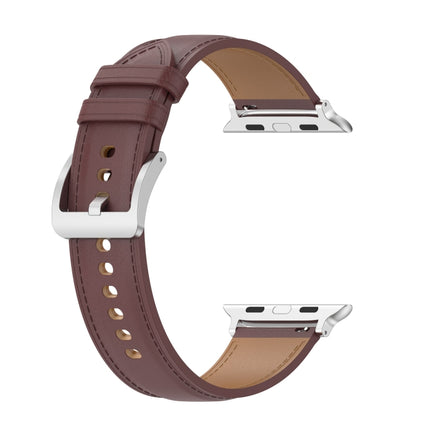 Genuine Leather Watchband, Size: Small Size For Apple Watch Series 7 41mm / 6&SE&5&4 40mm / 3&2&1 38mm, Size: Small Size For Apple Watch Series 8&7 41mm / SE 2&6&SE&5&4 40mm / 3&2&1 38mm - DealBuddy