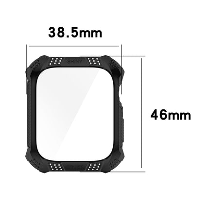 Rhombus Belt Drill + Tempered Film Integrated Case, For Apple Watch Series 9 / 8 / 7 41mm, For Apple Watch Series 9 / 8 / 7 45mm - DealBuddy