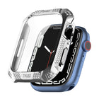 Rhombus Belt Drill + Tempered Film Integrated Case, For Apple Watch Series 9 / 8 / 7 41mm, For Apple Watch Series 9 / 8 / 7 45mm - DealBuddy