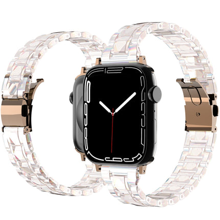 Electroplated Stainless Steel Strap For Apple Watch Series, 7 41mm / 6&SE&5&4 40mm / 3&2&1 38mm, 7 45mm / 6&SE&5&4 44mm / 3&2&1 42mm - DealBuddy