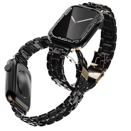 Electroplated Stainless Steel Strap For Apple Watch Series, 7 41mm / 6&SE&5&4 40mm / 3&2&1 38mm, 7 45mm / 6&SE&5&4 44mm / 3&2&1 42mm - DealBuddy
