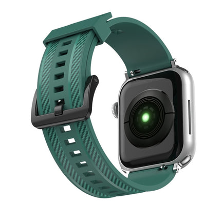 Carbon Fiber Texture Watchband For Apple Watch Series, 7 41mm / 6&SE&5&4 40mm / 3&2&1 38mm, 7 45mm / 6&SE&5&4 44mm / 3&2&1 42mm - DealBuddy