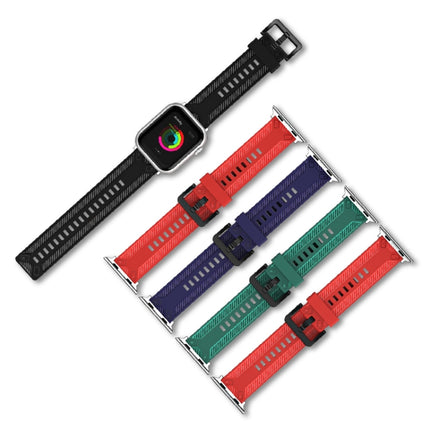 Carbon Fiber Texture Watchband For Apple Watch Series, 7 41mm / 6&SE&5&4 40mm / 3&2&1 38mm, 7 45mm / 6&SE&5&4 44mm / 3&2&1 42mm - DealBuddy