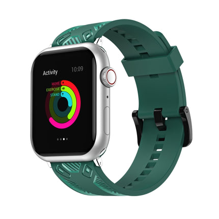 Carbon Fiber Texture Watchband For Apple Watch Series, 7 41mm / 6&SE&5&4 40mm / 3&2&1 38mm, 7 45mm / 6&SE&5&4 44mm / 3&2&1 42mm - DealBuddy