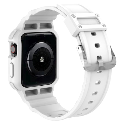 Three-proof Solid Color Integrated Strap For Apple Watch Series, 7 41mm / 6&SE&5&4 40mm / 3&2&1 38mm, 7 45mm / 6&SE&5&4 44mm / 3&2&1 42mm - DealBuddy