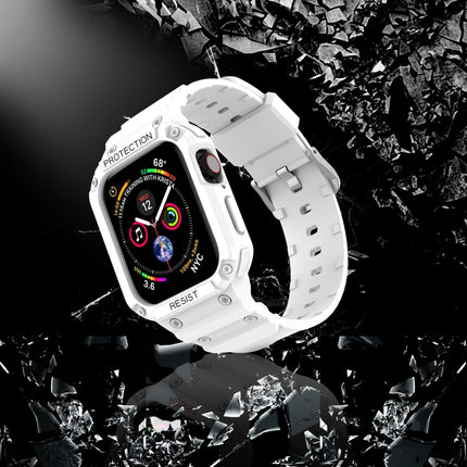 Three-proof Solid Color Integrated Strap For Apple Watch Series, 7 41mm / 6&SE&5&4 40mm / 3&2&1 38mm, 7 45mm / 6&SE&5&4 44mm / 3&2&1 42mm - DealBuddy