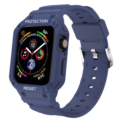 Three-proof Solid Color Integrated Strap For Apple Watch Series, 7 41mm / 6&SE&5&4 40mm / 3&2&1 38mm, 7 45mm / 6&SE&5&4 44mm / 3&2&1 42mm - DealBuddy
