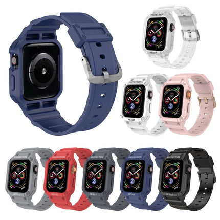 Three-proof Solid Color Integrated Strap For Apple Watch Series, 7 41mm / 6&SE&5&4 40mm / 3&2&1 38mm, 7 45mm / 6&SE&5&4 44mm / 3&2&1 42mm - DealBuddy