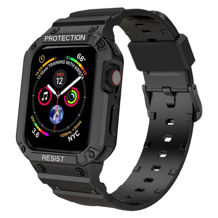 Three-proof Solid Color Integrated Strap For Apple Watch Series, 7 41mm / 6&SE&5&4 40mm / 3&2&1 38mm, 7 45mm / 6&SE&5&4 44mm / 3&2&1 42mm - DealBuddy