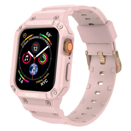 Three-proof Solid Color Integrated Strap For Apple Watch Series, 7 41mm / 6&SE&5&4 40mm / 3&2&1 38mm, 7 45mm / 6&SE&5&4 44mm / 3&2&1 42mm - DealBuddy