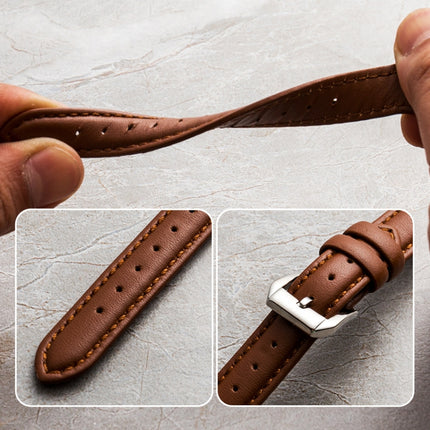 Genuine Leather Watchband For Apple Watch Series, 7 41mm / 6&SE&5&4 40mm / 3&2&1 38mm, 7 45mm / 6&SE&5&4 44mm / 3&2&1 42mm