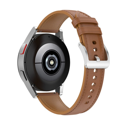 20mm Genuine Leather Watch Strap for Samsung Galaxy Watch4/Watch3 41mm/Active2/Huawei/Gaming Watch etc. - DealBuddy